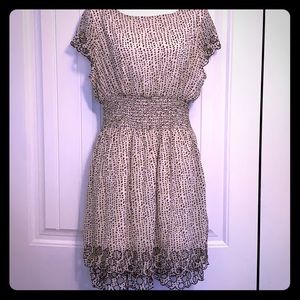 Bar III Cream and Black Dress